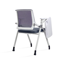 Chaise d'étudiant avec bras de tablette Chaise de conférence avec tablette d'écriture Chaise pliante avec dossier actif