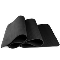 CHENHONG Vente en gros de tapis de yoga en TPE organique personnalisé avec logo en relief, respectueux de l'environnement, antidérapant, imperméable, avec sangle de transport