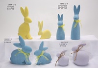 2025 nouvelle couleur de pâques mignon Simulation flocage lapin jardin ornements décoratifs velours lapin