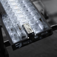 XVX Lot de 7 touches de clavier artisanales en aluminium CNC, motif Tigre Blanc (Séries Holy Beasts), pour vente en gros