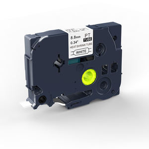 Ruban adhésif thermorétractable noir sur blanc 8,8 mm HSe-221 HSe221 HS221 HS-221 Étiquette compatible pour <span class=keywords><strong>Brother</strong></span> <span class=keywords><strong>P</strong></span>-<span class=keywords><strong>Touch</strong></span> HS Tube - Product Image 6
