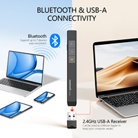 2026 Yeni Trend Ürün Bluetooth Kablosuz Sunum Cihazı Lazer Kırmızı Işıklı Uzaktan Kumandalı Lazer Pointer Sunumlar İçin