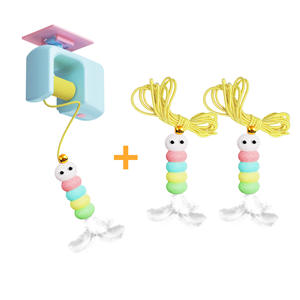 Juguete Eléctrico para Mascotas, Varita de Plumas Colgante, Juguete de Plumas para Gatos y Perros, Suministros para Mascotas, Estilo de Dibujos Animados, para el Autoentretenimiento - Product Image 1