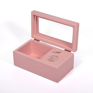 En gros Premium Rose Blanc <span class=keywords><strong>Classique</strong></span> En Bois de <span class=keywords><strong>Musique</strong></span> À Manivelle Boîte À Fleurs - Product Image 2