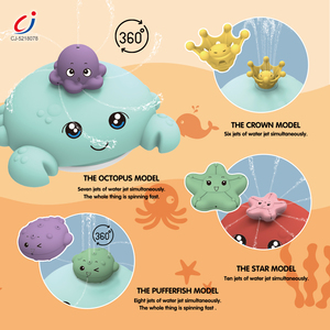 Jouets <span class=keywords><strong>de</strong></span> <span class=keywords><strong>bain</strong></span> pour bébé Chengji : Jouet <span class=keywords><strong>interactif</strong></span> pulvérisateur d'eau rotatif avec lumière LED, crabe nageur pour le <span class=keywords><strong>bain</strong></span> - Product Image 2