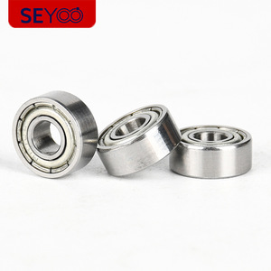 ลูกปืนเม็ดกลมร่องลึก SeYoo 4x10x4 มม. รุ่น MR104ZZ เหล็กโครเมียม ปิดผนึก ZZ สำหรับของเล่น เครื่องจักร อุปกรณ์ - Product Image 1