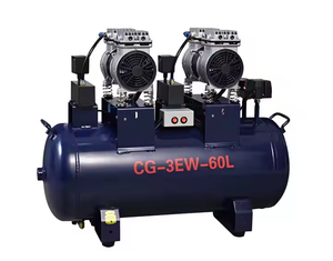 เครื่องอัดอากาศสำหรับทันตกรรม 60 ลิตร ได้รับการรับรองมาตรฐาน CE ใช้พลังงานไฟฟ้า 650 วัตต์ 0.5-0.8 เมกะปาสคาล สำหรับใช้งานในห้องปฏิบัติการสามเครื่อง - Product Image 1