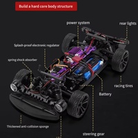 SJY-Q118 2.4G 4wd Coche RC a Escala 1/16 con Control Remoto, Todoterreno, para Derrapes, con Motor RC390, 38km/h