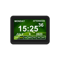 Kedatangan Baru Bingkai Foto LCD Modern 10.1" Jam Digital & Analog Meja & Lantai Fungsi Demensia
