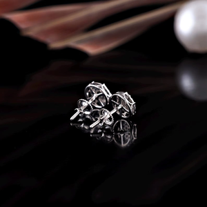 Luxury Round Cut Moissanite Diamond Stud <b>Earrings</b> 925 Sterling Silver Featuring Exceptional Brilliance And Fine Jewelry - Product Image 3