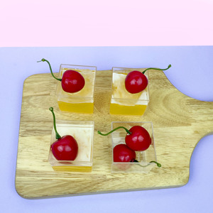 Vasos de postre pequeños desechables transparentes de 60ml, caja de plástico de nueve rejillas cuadradas <span class=keywords><strong>para</strong></span> Mousse, pudín, yogur, grado alimenticio personalizado - Product Image 3
