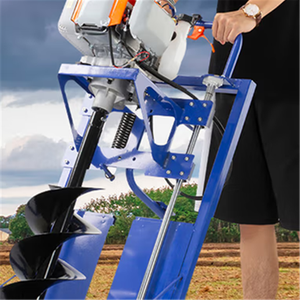 Máquina perforadora de pozos a gasolina para movimiento de tierras agrícolas, tipo carrito, para plantación de árboles en huertos, fertilización y estacado. - Product Image 4