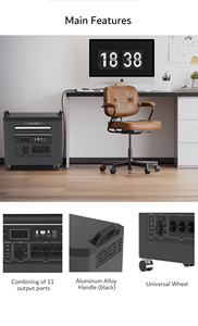 Hot Sell All in One off Grid <b>Solar</b> Power Generator System 3KW 6KW All-in-one Home Power Station 6KWH Portable Power Bank Supply - Product Image 3