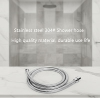 SUS 304 # Chrome Plaqué Tuyau De Douche Tuyau En Acier Inoxydable Tuyau De Plomberie Flexible Toilette Salle De Bains Tuyau De Douche