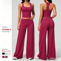 Ensemble de yoga 2 pièces Scrunch Butt pour femme, rayé, respirant, sans couture, avec short taille haute et brassière de sport à taille élastique et logo frontal