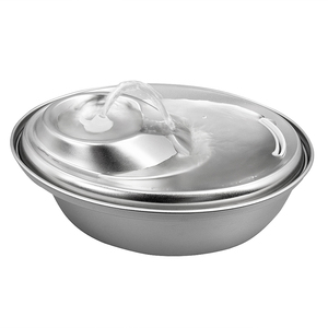 Fontaine à eau pour animaux de compagnie, v, en acier inoxydable, pour chats et chiens, filtre à eau, vente en gros - Product Image 2