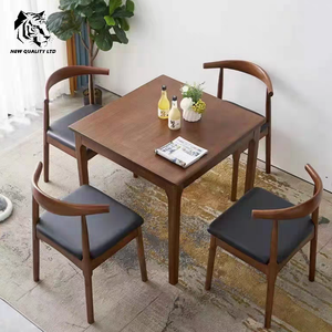 Mesa de comedor cuadrada de diseño nuevo, original de fábrica, buen precio, OEM, ODM, en stock, lista para enviar, muebles para el hogar, mesa de madera. - Product Image 6