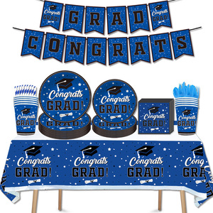 Rolling Graduation Party Supplies 60-80 Pcs Tableware Decorations For Graduation Celebration - Product Image 1