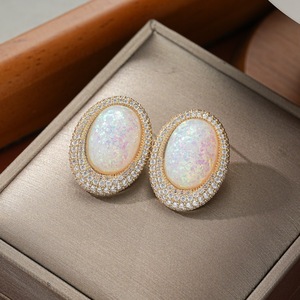 Boucles d'oreilles ZX Fashion Elegance Personality Geometry Ellipse Naiad, accessoires de mode tendance, bijoux pour femmes, cadeau, vente en gros - Product Image 3