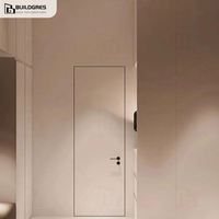 Porte en bois invisible de qualité supérieure de Buildgres-pour l'étude de manoir de luxe