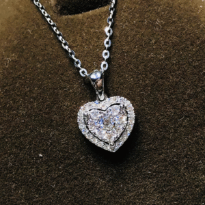 Collana con Ciondolo a Cuore in Metallo per Donne, Catena Minimalista Estiva per Clavicola, Gioielli alla Moda - Product Image 1