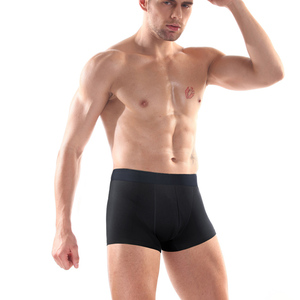 Sous-vêtements en coton sans couture <span class=keywords><strong>Boxer</strong></span> pour hommes Boxers masculins personnalisés Sexy Tight Trunks Underpants avec Lingerie élastique pour hommes <span class=keywords><strong>de</strong></span> marque - Product Image 3