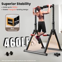 Station de traction pliable pour la maison, équipement de fitness en plein air, station de traction réglable, conception triangulaire pour les exercices de fitness