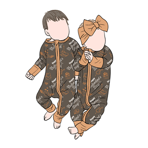 ชุดหมีไม้ไผ่สำหรับเด็กทารกชุดนอนแขนยาว2ทางมีซิปปิดชุดนอนเด็กวัยหัดเดิน - Product Image 3