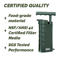 Filter Air Keramik UF Explorer Small Outdoor Survival 0.01 Mikron Pemurni Air Portabel Sumber Daya Manual