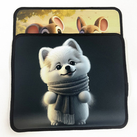 Tapis de souris personnalisé avec impression par sublimation d'animaux de dessin animé, fabrication en usine, tapis de bureau mignon