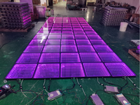 Panneau magnétique interactif intérieur et extérieur portatif de piste de danse de 3D LED pour la location commerciale Lumières élégantes d'étape à vendre