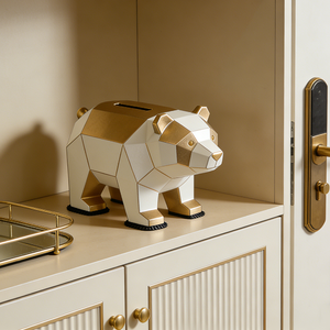 Hucha de Resina con Forma de Oso, Decoración Creativa para el Hogar, Hucha con Forma de Animal - Product Image 2