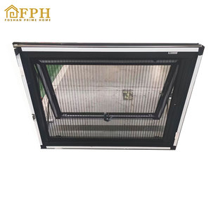 Fenêtre à auvent en alliage d'aluminium à rupture de pont thermique insonorisée de haute qualité avec <span class=keywords><strong>triple</strong></span> <span class=keywords><strong>vitrage</strong></span> à bas <span class=keywords><strong>prix</strong></span> pour l'extérieur de la maison - Product Image 1