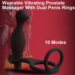 Nuovo Modello 2026: Plug Anale a Doppio Anello per Massaggio Prostatico, Giocattolo Erotico in Silicone, Anello Fallico, Dildo Anale - Product Image 2