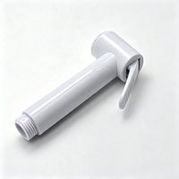 Metalique 210056-W Putih Desain Ergonomis Portabel ABS Pistol Semprot Tekanan Tinggi Genggam untuk Toilet Bidet Kamar Mandi Keran Kesehatan