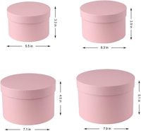 Vente en gros Boîtes cadeaux de luxe rondes/carrées avec couvercles pour cadeaux/anniversaire/mariage/Saint-Valentin/fête