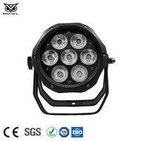 Projecteur LED PAR DMX 4-en-1 RGBW 7x10W étanche IP65 pour extérieur, idéal pour scènes, paysages et événements