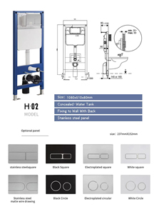 Керамический круглый настенный унитаз в европейском стиле - Product Image 5