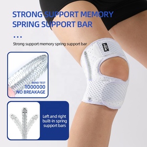 Yan stabilizatörler ile JINGBA yeni nefes Unisex hava Mesh dizlik spor salonu spor için menisküs ayarlanabilir diz desteği rahatlatmak - Product Image 3