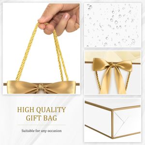 Sacs en carton blanc personnalisés de haute qualité pour les petites entreprises, adaptés à <span class=keywords><strong>la</strong></span> <span class=keywords><strong>logistique</strong></span> e-commerce, aux festivals, aux promotions et aux cadeaux - Product Image 5