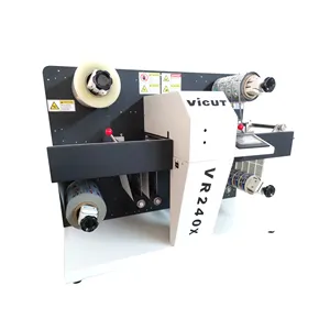 Tốc độ cao PVC trống tự động cuộn nhỏ kỹ thuật số nhãn cắt cuộn nhãn Finisher máy với Laminator