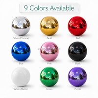 Ballons Métalliques Gonflables Décoratifs, Grandes Boules Flottantes d'Extérieur, Ballons Disco Métalliques Brillants, Sphères pour Événements, Boules Miroir Gonflables