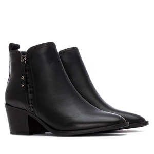 Bottines pour femmes Carmela, noires, 162585, fermeture éclair à talon - Product Image 4