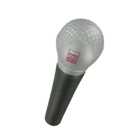 Balle anti-stress souple en forme de microphone pour enfants, jouets à presser, vente en gros, promotionnelle, en mousse PU, jouets anti-stress
