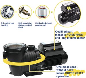 Bomba de Piscina de Velocidad Variable con Inversor Completo de 2.0HP y 230V, Compatible con <span class=keywords><strong>CEC</strong></span> y DOE, Múltiples Frecuencias para Piscinas Elevadas/Enterradas - Product Image 2