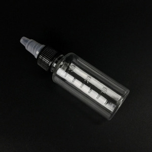 Bouteilles graduées en plastique transparent 10 20 30 50 100 ml avec bouchon compte-gouttes pour mélange d'encre de tatouage et de peinture - Product Image 3
