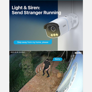 ZOSI F1.0 Aurora Lux 5MP PoE Câmera Grande Abertura Full Color Bullet Outdoor Security Monitor Rede <span class=keywords><strong>IP</strong></span> 3K CCTV Home <span class=keywords><strong>NVR</strong></span>