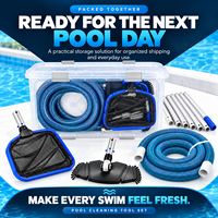 Offre Spéciale – Kit de Nettoyage Complet pour Piscine : Ensemble de Brosses pour Équipement de Nettoyage Sous Vide Toutes Saisons, Idéal pour l'Entretien Extérieur et l'Hygiène Familiale du Jardin