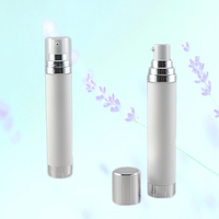 Flacon pompe sans air en plastique 30ml, 50ml, 80ml avec gaine métallique en aluminium pour emballage cosmétique ABN28-002