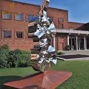 Sculpture de <span class=keywords><strong>harpe</strong></span> extérieure en acier inoxydable de haute qualité avec éclairage, nouveau design moderne - Product Image 5